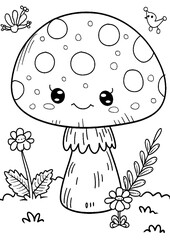 coloring book with cartoon character