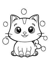 coloring book with cartoon character