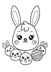 coloring book with cartoon character