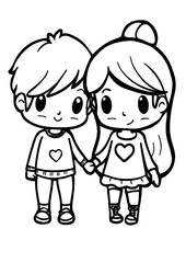 coloring book with cartoon character