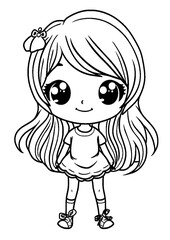 coloring book with cartoon character