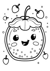 coloring book with cartoon character