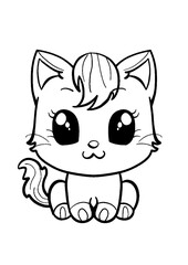 coloring book with cartoon character