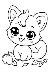 coloring book with cartoon character