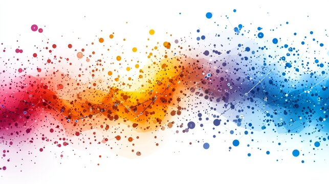 A scatter plot representing the relationship between revenue and customer retention rates, with higher revenue linked to long-term customer loyalty