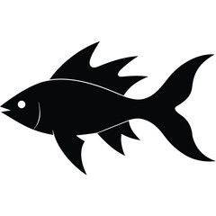 Obraz premium vector illustration of a fish