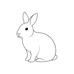 Obraz premium Adorable Lop Eared Rabbit Illustration for Pet and Easter Designs