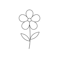Vibrant Red Campion Flower Illustration for Wildflower and Garden Art