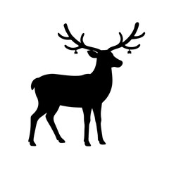 Festive Reindeer Wearing Christmas Lights Illustration for Holiday Season