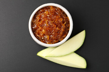 Raw mango jam, made of raw mango and jaggery