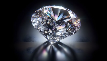 diamond on black background