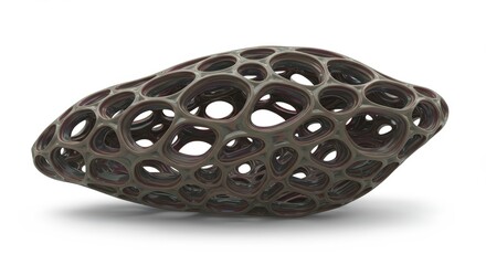 Abstract 3D Render: Intricate Network Structure