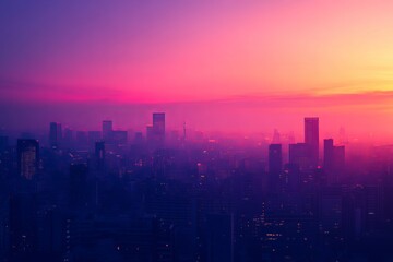Fototapeta premium minimalist color city background wallpaper 