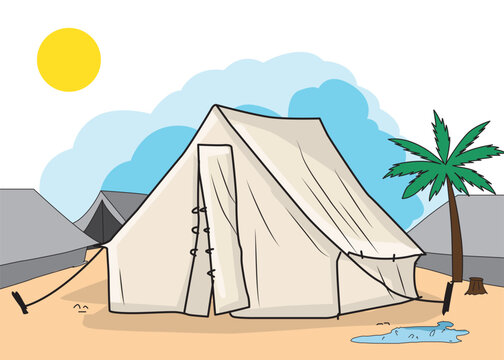 World Refugee Day. Concept of social event. 20 June-vector illustration.