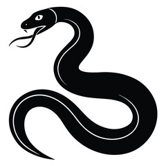 black snake vector illustration