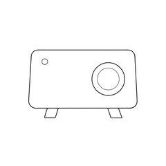 Fototapeta premium Vintage Slide Projector Vector Image for Photography