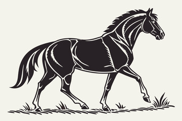 Stallion Silhouette – EPS Vector Art