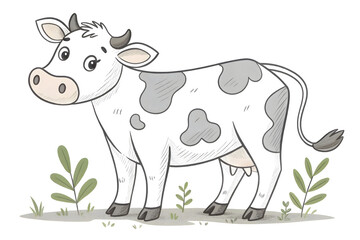 Fototapeta premium cow on a farm