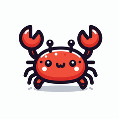 cute crab image vector