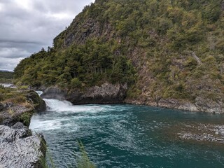 Petrohu&eacute; Waterfalls in Vicente P&eacute;rez Rosales National Park, Chile