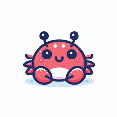 cute crab image vector