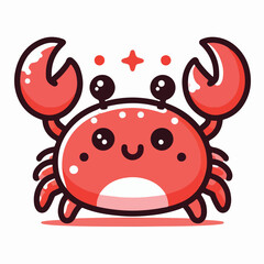 Fototapeta premium cute crab image vector