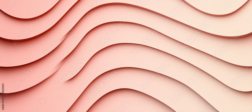 Aufkleber seamless soft gradient wave texture with a minimalist monochromatic abstract background in pink hues