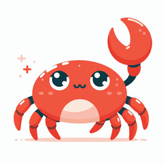 cute crab image vector