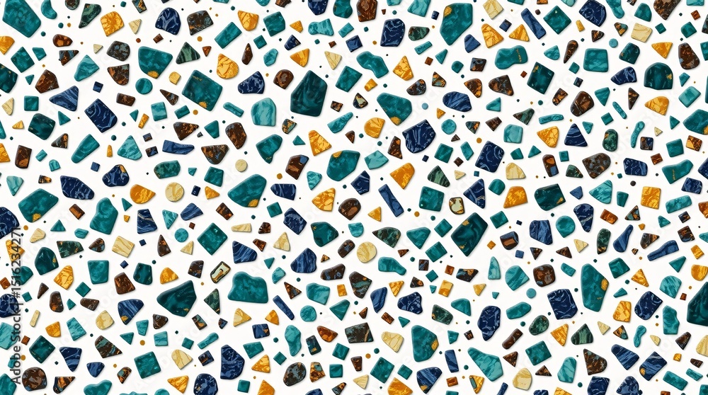 Poster abstract terrazzo pattern colorful stone texture background