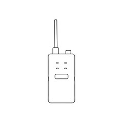 Obraz premium Walkie Talkie Toy on White Background: Communication Device Illustration