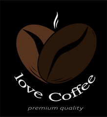 a picture of coffee beans with a distinctive aroma