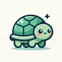 cute turtle image vector