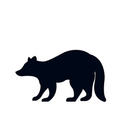 raccoon animal cute vector illustration emoji icon symbol sign 