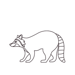 raccoon animal cute vector illustration emoji icon symbol sign 