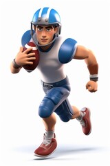 Football cartoon helmet sports.