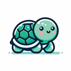 cute turtle image vector