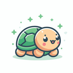 cute turtle image vector