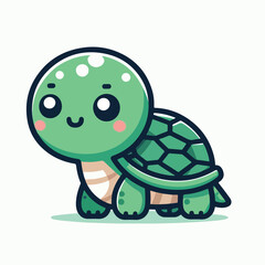 cute turtle image vector