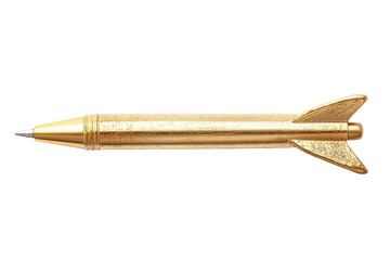 Isolated Golden Rocket Pen