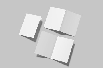 A5 Bifold Brochure Blank Mockup