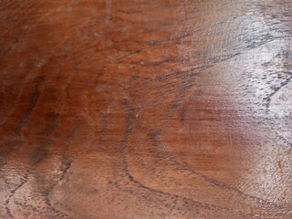 Rich Brown Polished Wood Grain Surface Texture