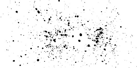 Abstract artistic paint splashes and blots in black and white. Ink splashes background. Black and white texture,eps10