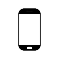 phone vector with blank white screen isolated on white background. eps 10