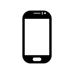 phone vector with blank white screen isolated on white background. eps 10