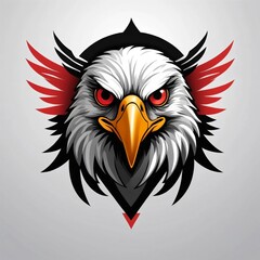 Obraz premium eagle head vector illustration logo