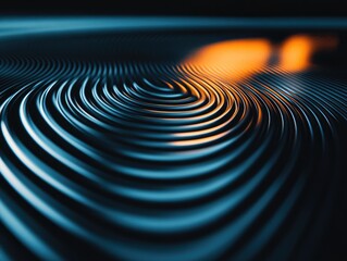 Obraz premium Abstract ripple pattern, dark tones