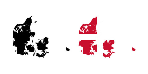 Denmark flag map icon symbol