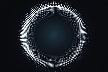Digital circular pattern with dots designed for abstract backgrounds