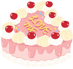 illustration of a cake