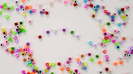 Child cubes and the word mother. Selective focus. - Powered by Adobe